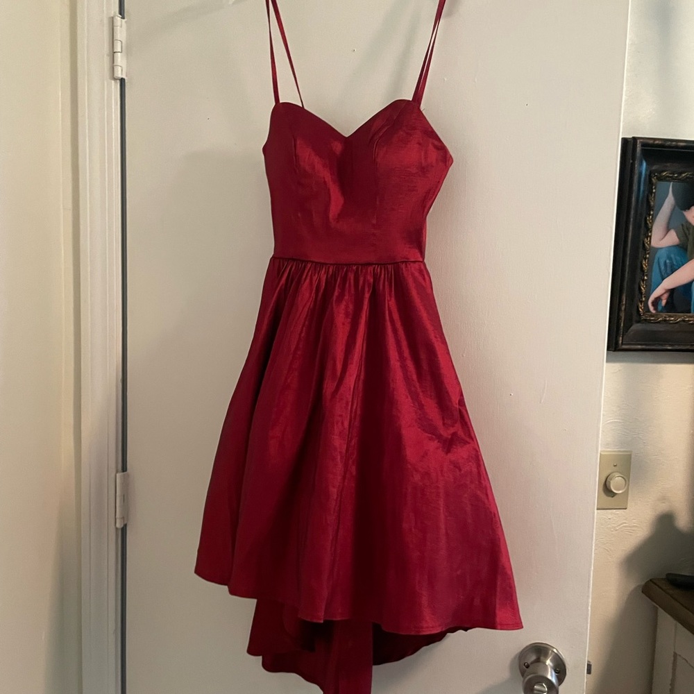 Size 1/2 red dress super cute!! B darling is the name brand. Asking $200